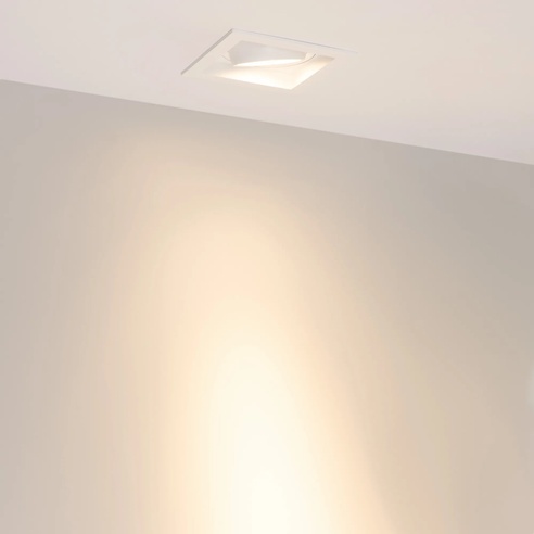 Светильник MS-VORTEX-BUILT-S117x117-20W Warm3000 (WH-WH, 20 deg, 230V) (Arlight, IP20 Металл, 5 лет)