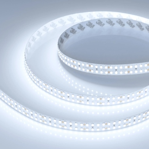 Лента светодиодная RT-5000-2835-320 24V White6000 (15mm, 24W/m, IP20) (Arlight, высок.эфф.150 лм/Вт)