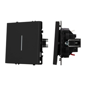 Механизм выключателя одноклавишный проходной LED SWT-NOBE-MKP1-SFPL-L-BK (230V, 10A) (Arlight, -)