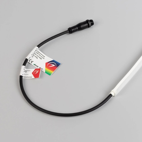 Лента герметичная WAVE-TOP-PU-H120-10x10mm 24V RGB (10 W/m, IP68, 3m, wire x1) (Arlight, Вывод боковой, 3 года)