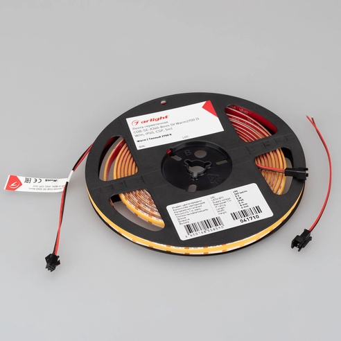 Лента светодиодная герметичная COB-SE-X360-8mm 5V Warm2700 (5 W/m, IP65, CSP, 5m) (Arlight, -)