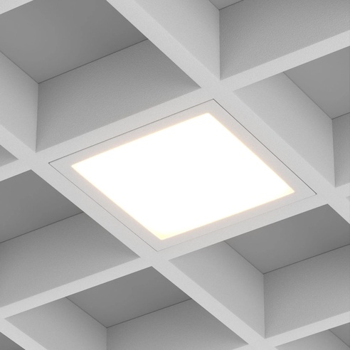 Светильник DL-GRIGLIATO-S90x90-12W Warm3000 (GR, 90 deg, 230) (Arlight, IP40 Металл, 5 лет)