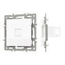 Механизм компьютерной розетки SCT-MPC1-PL-WH (RJ-45, CAT6) (Arlight, -)