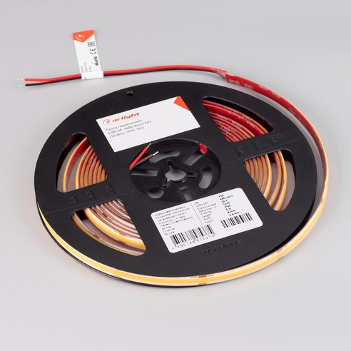 Лента светодиодная герметичная COB-SE-X480-8mm 24V Day4000 (10 W/m, IP65, 5m) (Arlight, 5 лет)