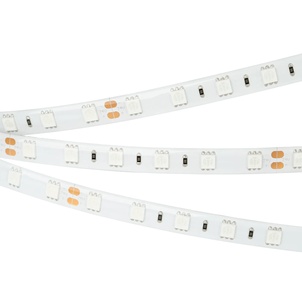 Лента светодиодная RTW 2-5000SE 24V Green 2x (5060, 300 LED, LUX) (Arlight, 14.4 Вт/м, IP65)