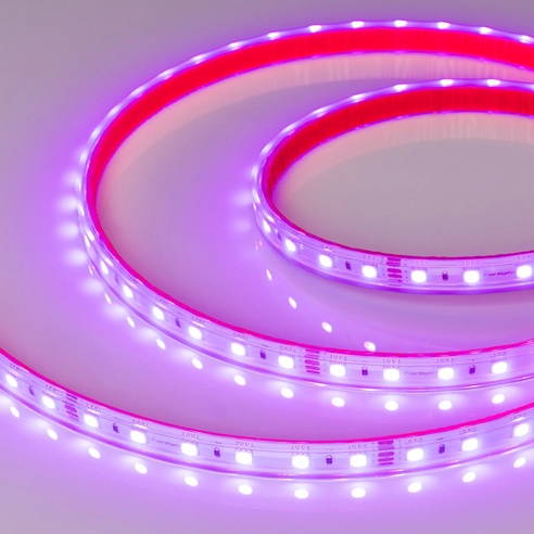 Лента светодиодная герметичная RTW-PS-B60-12mm 24V RGB (14.4 W/m, IP67, 5060, 50m) (Arlight, 14.4 Вт/м, IP67)