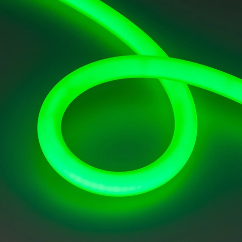Лента светодиодная герметичная MOONLIGHT-BLACK-TOP-G280-D25mm 24V RGB 360deg (14.4 W/m, IP65, 3m, wire x1) (Arlight, Вывод прямой, 3 года)
