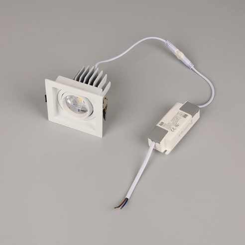 Светильник MS-VORTEX-BUILT-S90x90-12W Day4000 (WH-WH, 20 deg, 230V) (Arlight, IP20 Металл, 5 лет)