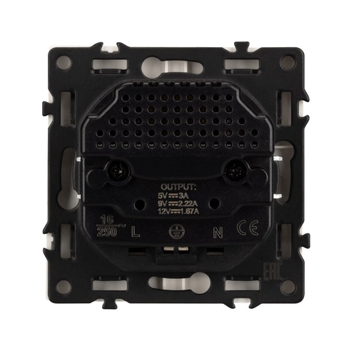 Механизм розетки с USB зарядкой SCT-NOBE-MUAC-SFPL-GD (230V, 16A) (Arlight, -)