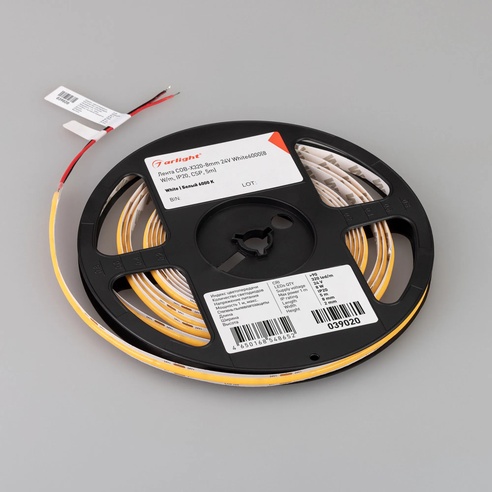 Лента светодиодная COB-X320-8mm 24V White6000 (8 W/m, IP20, 5m) (Arlight, -)