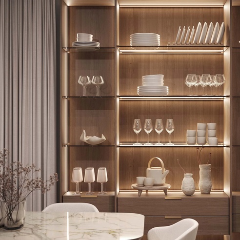 Профиль c экраном SL-KANT-H10-SQUARE-2000 CHAMPAGNE GOLD (Arlight, Алюминий+пластик)