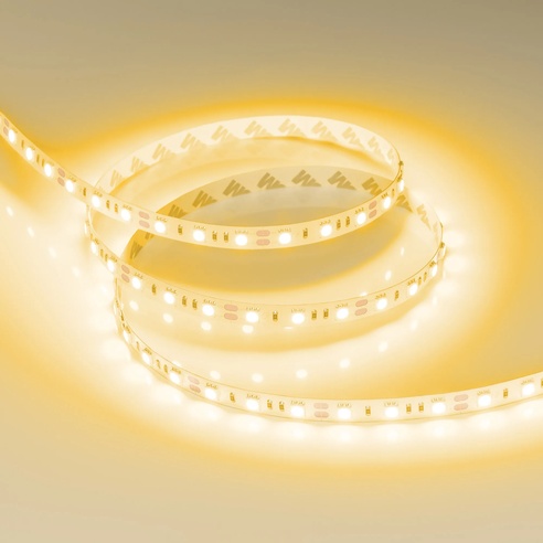 Лента светодиодная RT-B60-10mm 12V Yellow (14.4 W/m, IP20, 5060, 5m) (Arlight, Открытый)