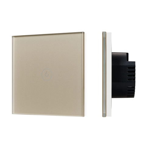 Выключатель сенсорный SWT-OMALI-S01-ZB-GD (250V, 10A, Zigbee) (Arlight, Стекло)