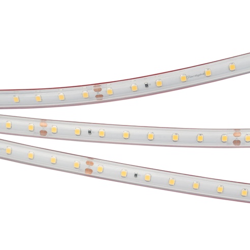 Лента светодиодная RTW 2-5000PS 24V Warm3500 (2835, 80 LED/m, LUX) (Arlight, 6 Вт/м, IP67)