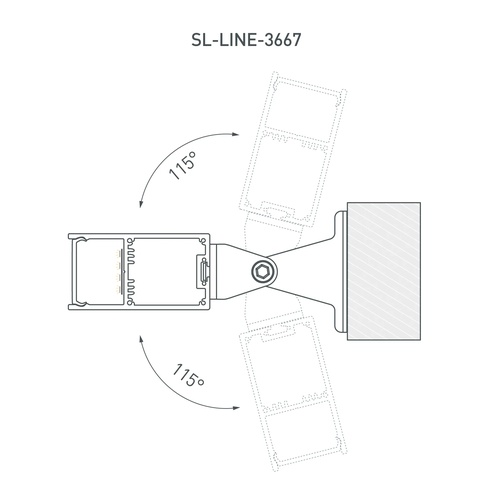 Профиль SL-LINE-3667-2000 ANOD (Arlight, Алюминий)