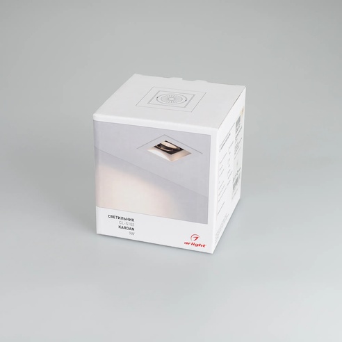 Светильник CL-KARDAN-S102x102-9W Warm (WH, 38 deg) (Arlight, IP20 Металл, 3 года)