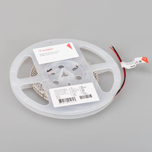 Лента светодиодная MICROLED-M182-4mm 24V Warm3500 (10 W/m, IP20, 2216, 5m) (Arlight, узкая)