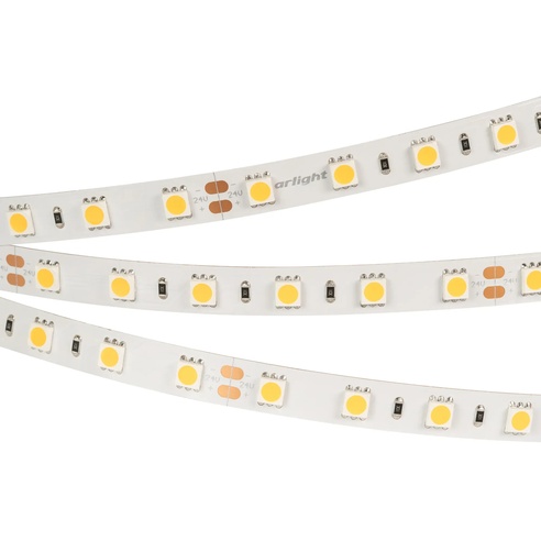 Лента светодиодная RT-B60-10mm 24V Warm2700 (14.4 W/m, IP20, 5m) (Arlight, 14.4 Вт/м, IP20)