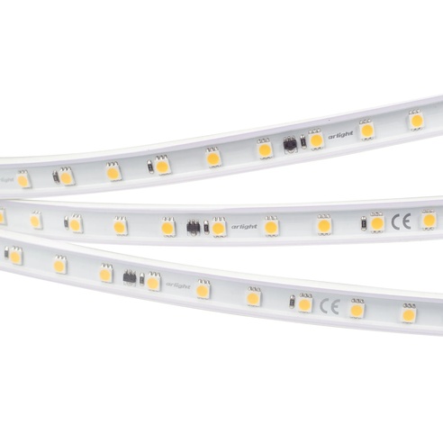 Лента светодиодная ARL-50000PV-5060-54-230V White6000 (15mm, 8W, IP65) (Arlight, 8 Вт/м, IP65)