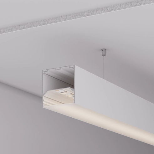 Профиль LINE-M-7575-2000 WHITE (Arlight, Алюминий)