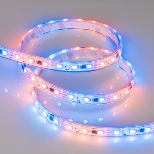 Лента светодиодная герметичная SPI-P-B60-12mm 12V RGB-PX3 (14.4W/m, IP66, 5060, 5m) (Arlight, бегущий огонь)