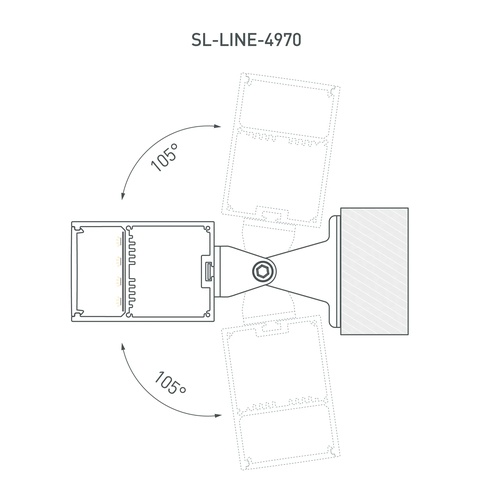 Профиль SL-LINE-4970-3000 ANOD (Arlight, Алюминий)