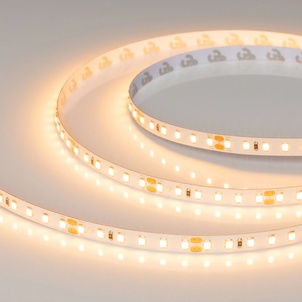Лента UL-A120-8mm 24V Warm2400 (9.6 W/m, IP20, 5m) (Arlight, 7 лет)