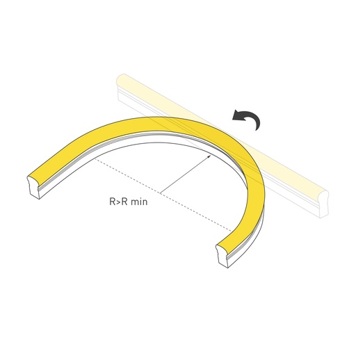 Гибкий неон ARL-NEON-2615PH-SIDE 230V Amber (Arlight, 8 Вт/м, IP65)