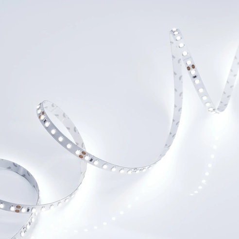 Лента светодиодная RT 2-5000 24V Cool 8K 2x (3528, 600 LED, LUX) (Arlight, 9.6 Вт/м, IP20)