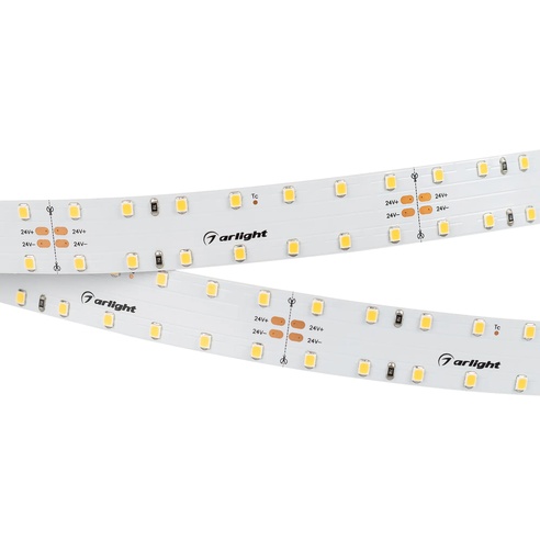 Лента светодиодная RT 2-4700 24V Warm3000 20mm (2835, 140 LED/m, LUX) (Arlight, 21.6 Вт/м, IP20)