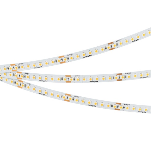 Лента UL-A176-8mm 24V Warm3500 (15 W/m, IP20, 5m) (Arlight, 7 лет)