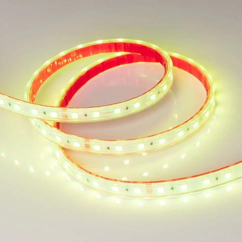Лента светодиодная RTW 2-5000PS-50m 24V RGB 2x (5060, 60 LED/m, LUX) (Arlight, 14.4 Вт/м, IP67)