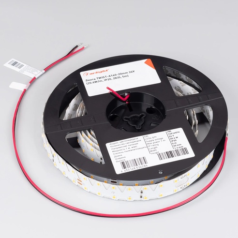 Лента светодиодная TWIST-A140-20mm 24V Warm2700 (20.6W/m, IP20, 2835, 5m) (Arlight, -)