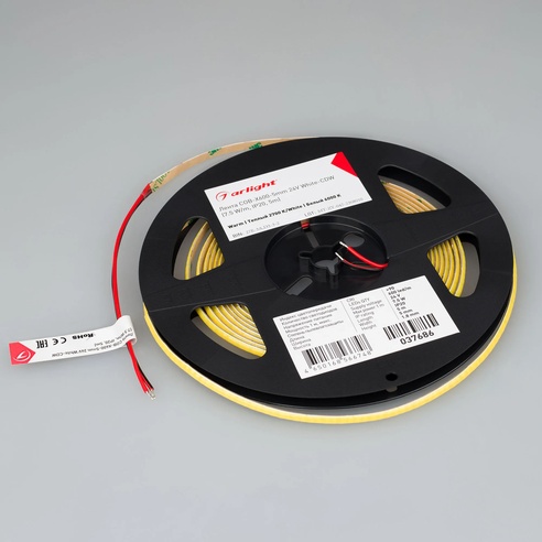 Лента светодиодная COB-X600-5mm 24V White-CDW (7.5 W/m, IP20, 5m) (Arlight, -)