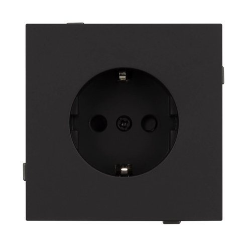 Механизм электрической розетки SCT-TENDO-MEU1-SFPL-BK (230V, 16A) (Arlight, -)