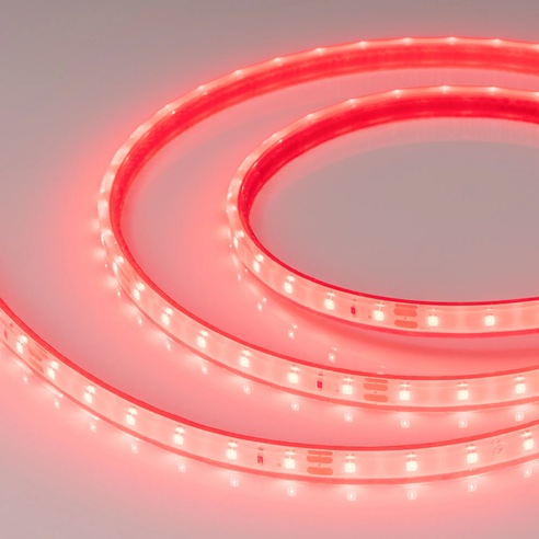 Лента светодиодная герметичная RTW-PFS-A60-11mm 24V Red (4.8 W/m, IP68, 2835, 5m) (Arlight, -)
