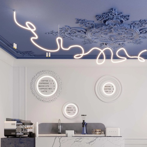 Лента светодиодная герметичная MOONLIGHT-TOP-FP-X1088-D25mm 24V Warm2300 (20 W/m, IP65, 5m, wire x1) (Arlight, Вывод прямой, 3 года)