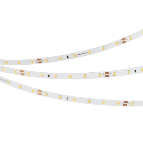 Лента светодиодная UL-A60-8mm 24V Warm2400 (4.8 W/m, IP20, 5m) (Arlight, 7 лет)