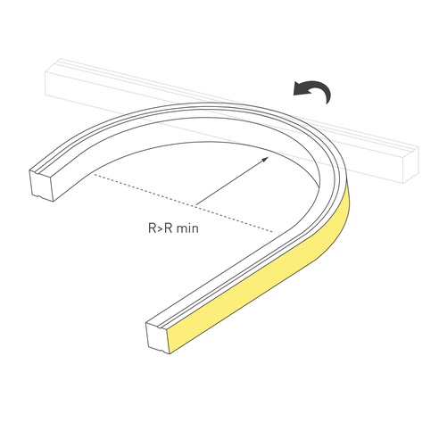 Лента герметичная MOONLIGHT-PRO-TOP-X320-16x16mm 48V Warm3000 (10 W/m, IP67, 30m, wire x2) (Arlight, Вывод боковой, 7 лет)