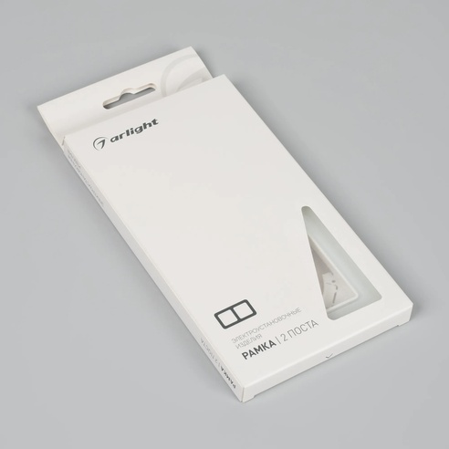 Рамка стеклянная FRM-OMALI-GS-2-WH (Arlight, -)