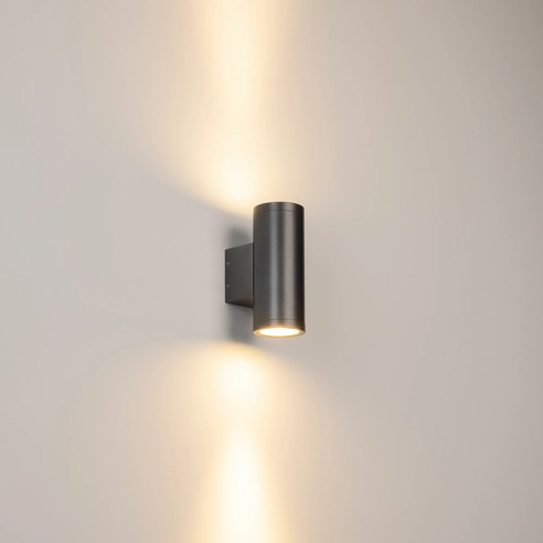 Светильник LGD-RAY-WALL-TWIN-R65-2x9W Warm3000 (GR, 23 deg, 230V) (Arlight, IP65 Металл, 3 года)