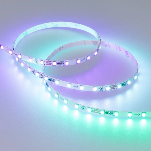 Лента светодиодная SPI-F72-7mm 24V RGB-PX6 (14.4 W/m, IP20, 3535, 5m) (Arlight, Открытый, IP20)