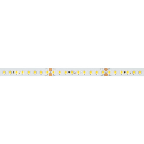 Лента светодиодная RT-A144-10mm 24V Warm3000 (7.7 W/m, IP20, 2835, 5m) (Arlight, высок.эфф.200 лм/Вт)
