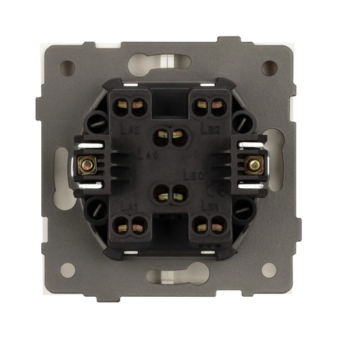 Механизм выключателя двухклавишный проходной SWT-TENDO-MKP2-SFPL-GD (230V, 10A) (Arlight, -)