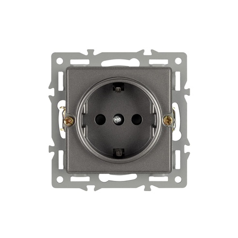 Механизм электрической розетки SCT-GP-MEU-PL-GR (250V, 16A) (Arlight, -)