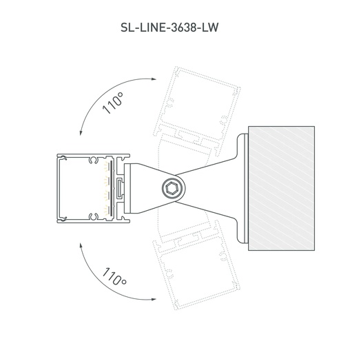 Профиль SL-LINE-3638-LW-2000 ANOD OLIVE GREY (Arlight, Алюминий)