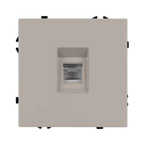 Механизм телефонной розетки SCT-NOBE-MTL1-SFPL-CA (RJ-11, 4C) (Arlight, Кашемир)