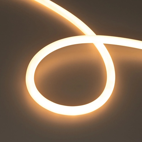 Лента светодиодная герметичная MOONLIGHT-TOP-M560-D13mm 24V Warm2300 360deg (8.6 W/m, IP65, 5m, wire x1) (Arlight, Вывод прямой, 3 года)