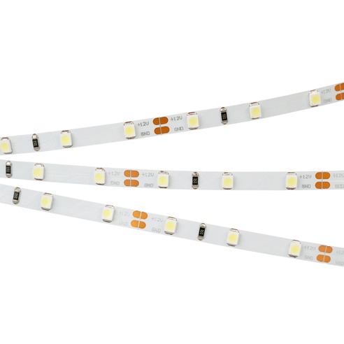 Лента светодиодная RT-A60-5mm 12V Day4000 (4.8 W/m, IP20, 2835, 5m) (Arlight, 4.8 Вт/м, IP20)