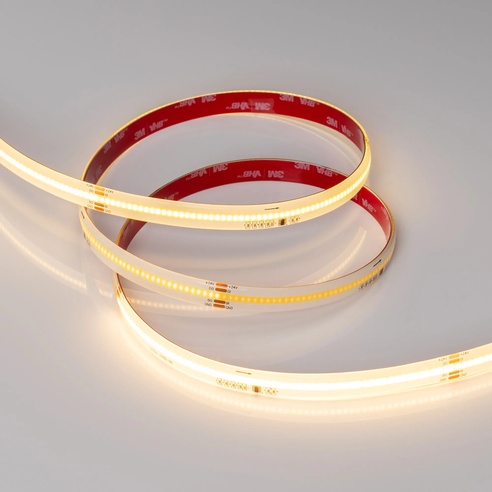Лента светодиодная герметичная SPI-COB-SE-X378-12mm 24V Warm2700-PX63-BPT (7 W/m, IP65, 5m) (Arlight, бегущий огонь)